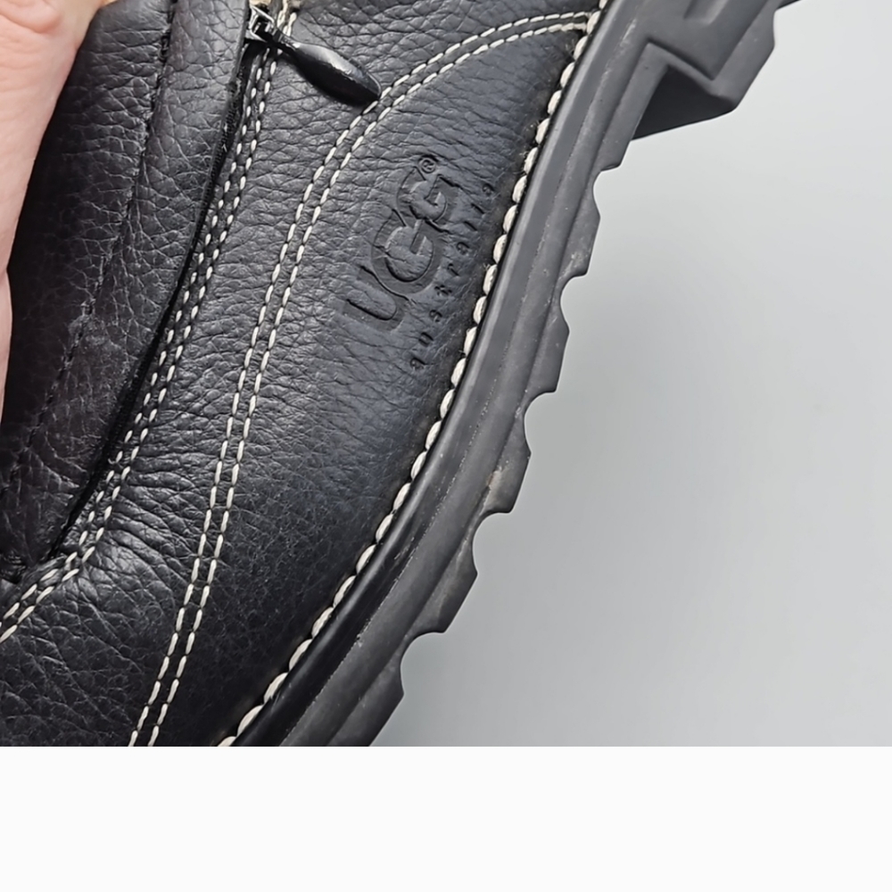 UGG slip on Clogs Women 10 leather - Picture 2 of 12